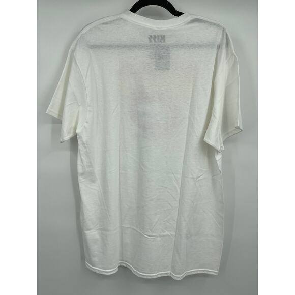 Kiss Alive White Pink Lips Graphic Tee TShirt Short Sleeve Mens Size Large NEW - Picture 9 of 9
